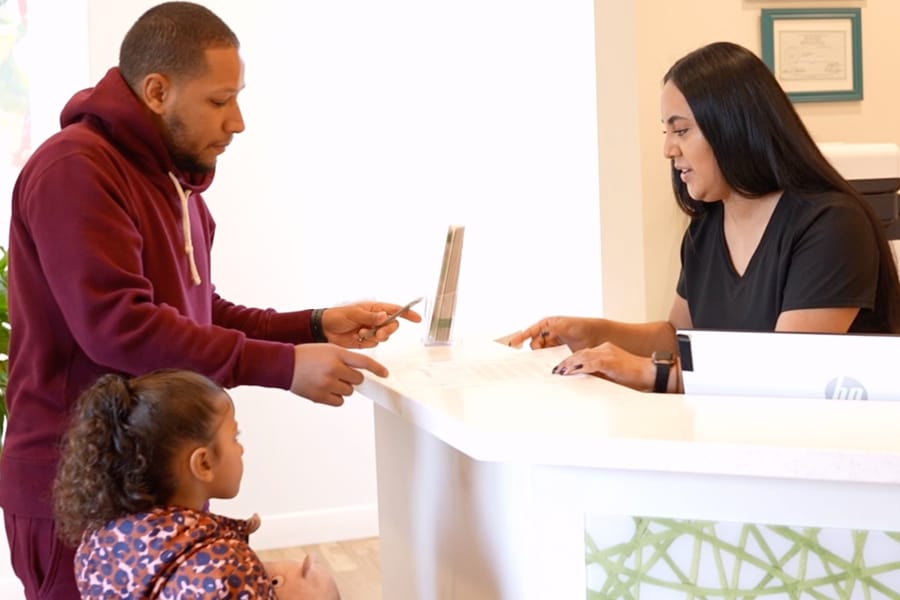 Patient Forms at Front Desk